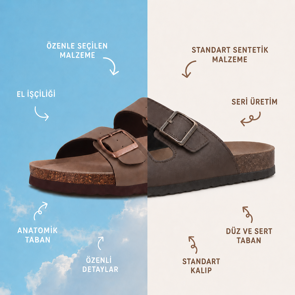 Kırgız Eli Yapımı Anatomik Sandalet